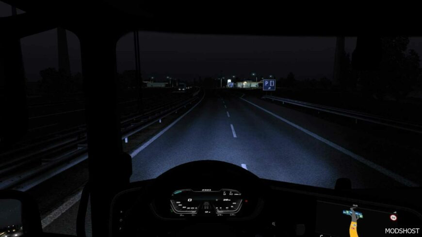 ETS2 Realistic Part Mod: Light Blue Headlights 1.50 (Featured)