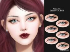 Sims 4 Eyeliner Makeup Mod: A168 (Featured)