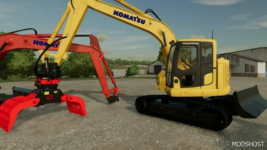 FS22 Komatsu Forklift Mod: PC138 Uslc (Featured)