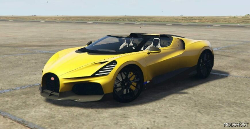 GTA 5 Bugatti Vehicle Mod: W16 Mistral Add-On V1.1 (Featured)