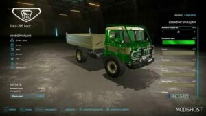 FS22 Truck Mod: GAZ-66 Shishiga V1.3.7 (Featured)