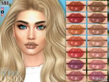 Sims 4 Lipstick Makeup Mod: Robyn Lipstick N215 (Featured)