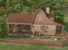 Sims 4 Mod: Einhaus Farmhouse with Attached Stable (NO CC) (Image #7)