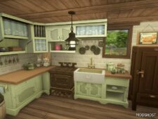 Sims 4 Mod: Einhaus Farmhouse with Attached Stable (NO CC) (Image #8)