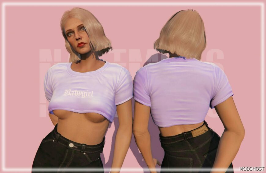 GTA 5 Player Mod: Babygirl Crop TOP for MP Female (Featured)