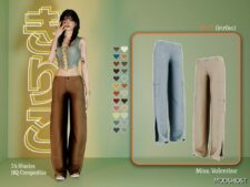 Sims 4 Bottoms Clothes Mod: Kiriko Pants (Featured)