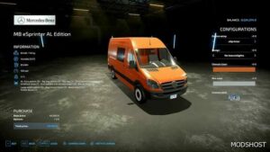 FS22 Mercedes-Benz Vehicle Mod: MB Sprinter 3X Palletautoload V1.3.0.7 (Image #2)