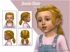 Sims 4 Female Mod: Jessie Hair – Toddler Version (Featured)