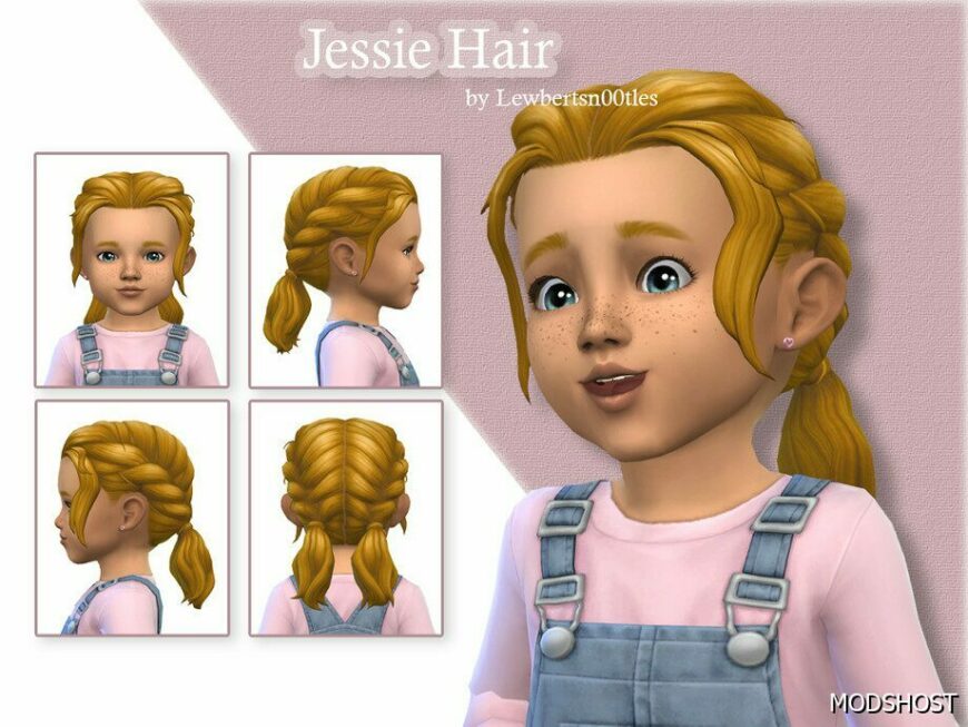 Sims 4 Female Mod: Jessie Hair – Toddler Version (Featured)