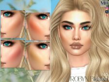 Sims 4 Female Makeup Mod: Robyn Blush N16 (Featured)