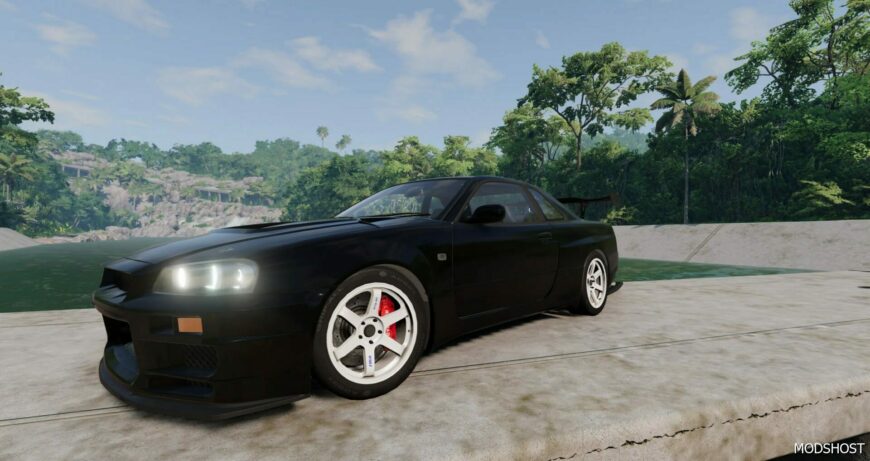 BeamNG Nissan Car Mod: Skyline R34 INF 0.32 (Featured)