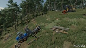 FS22 Mod: Lizard Forestry T20 Winch (Image #4)