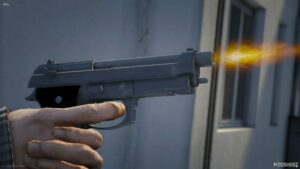 GTA 5 Weapon Mod: Beretta M9A1 Animated (Featured)