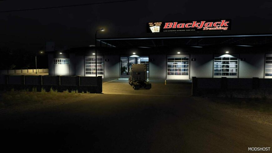 ATS Map Mod: K-Dog’s Blackjack Garage 1.50 (Featured)