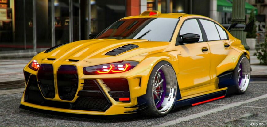 GTA 5 BMW Vehicle Mod: M3 Bxane Widebody Custom (Featured)