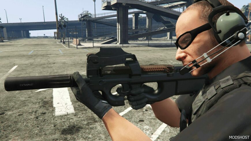 GTA 5 Weapon Mod: FN P90, PS90 EFT, Replace (Featured)