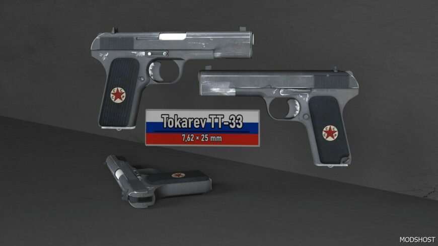 GTA 5 Weapon Mod: Tokarev TT-33 Animated (Featured)