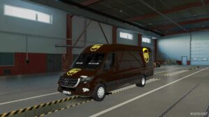 ETS2 Mercedes-Benz Mod: Skin UPS Mercedes-Benz Sprinter Trzpro 1.50 (Image #2)