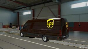 ETS2 Mercedes-Benz Mod: Skin UPS Mercedes-Benz Sprinter Trzpro 1.50 (Image #4)