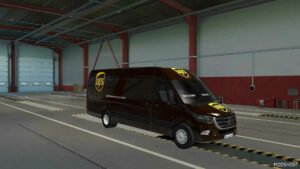 ETS2 Mercedes-Benz Mod: Skin UPS Mercedes-Benz Sprinter Trzpro 1.50 (Image #5)