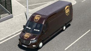 ETS2 Mercedes-Benz Mod: Skin UPS Mercedes-Benz Sprinter Trzpro 1.50 (Image #11)