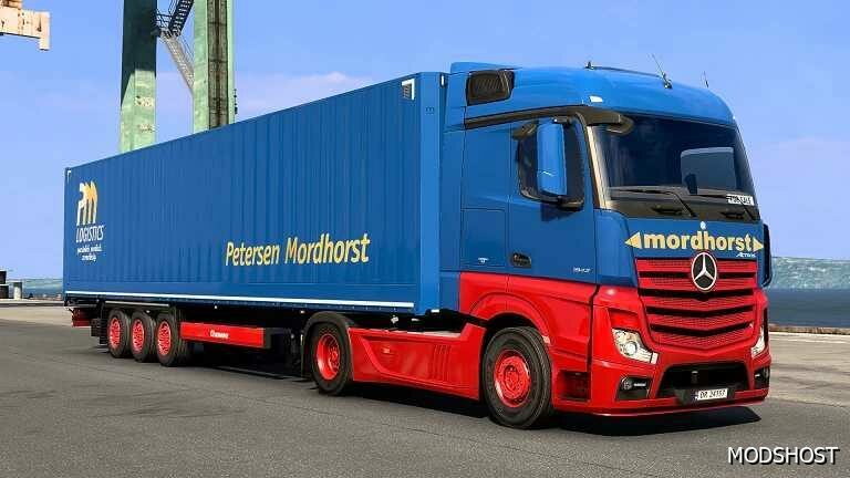 ETS2 Mercedes-Benz Mod: Mercedes Actros MP4 Mordhorst Skin (Featured)