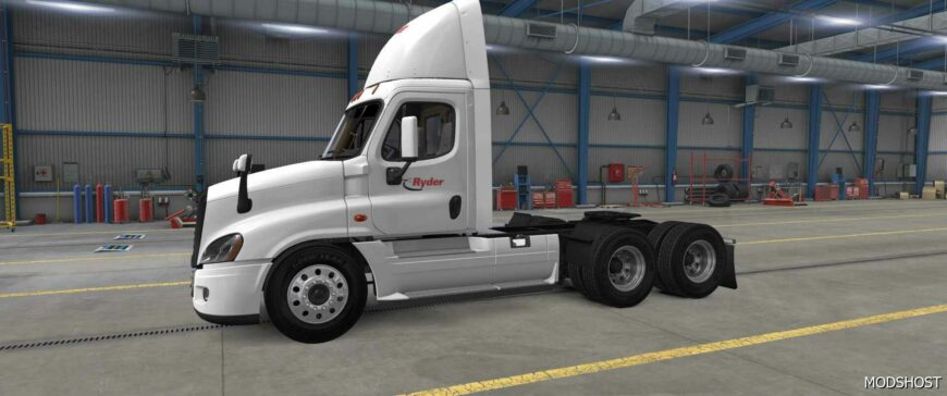 ATS Mod: Ruda Cascadia DAY CAB Ryder Skin 1.50 (Featured)