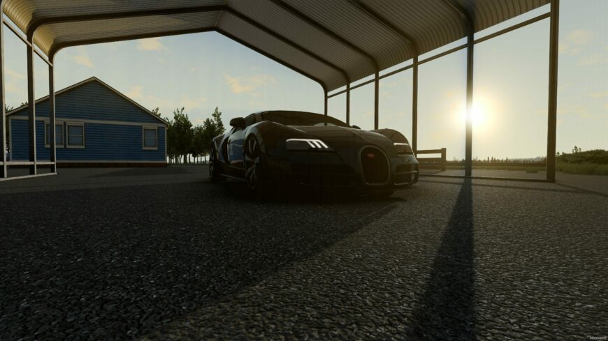 BeamNG Bugatti Car Mod: Veyron (02) 0.32 (Featured)