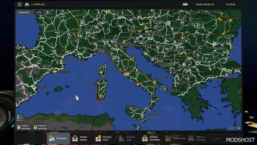 ETS2 ProMods Mod: Italy Map Project – Medmap – Itarevamp – Promods | Merge + RC V1.1 (Featured)