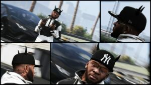 GTA 5 Player Mod: NY Devil CAP Pack for Franklin (Image #2)