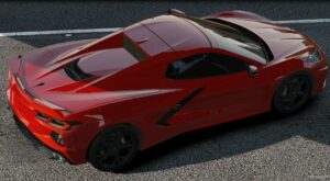 GTA 5 Corvette Vehicle Mod: Chevrolet Corvette Convertible 2020 Animate Roof I Add-On V1.0A (Image #4)