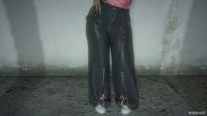 GTA 5 Player Mod: Baggy Pants for MP Female (Featured)