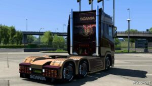 ETS2 Scania Skin Mod: Nextgen R & S Bordeaux Red & Beige V2.0 (Featured)