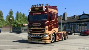 ETS2 Scania Skin Mod: Nextgen R & S Bordeaux Red & Beige V2.0 (Image #2)