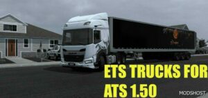 ATS Mod: ETS2 Trucks for ATS 1.50 (Featured)