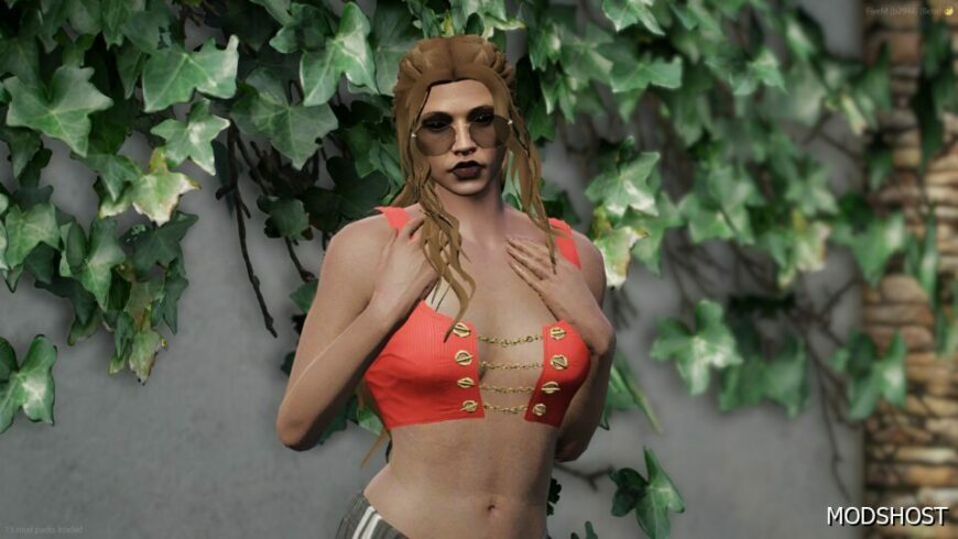 GTA 5 Player Mod: Chained Cropped TOP V1.0 Sp/Mp (Featured)