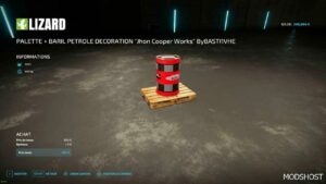 FS22 Mod: Decorative Barrel (OIL) V1.1 (Featured)