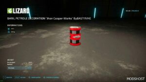 FS22 Mod: Decorative Barrel (OIL) V1.1 (Image #3)