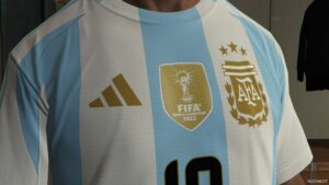 GTA 5 Player Mod: Argentina 2024 Shirt (Image #2)