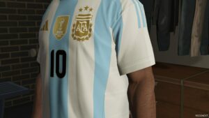 GTA 5 Player Mod: Argentina 2024 Shirt (Image #3)