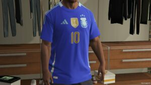 GTA 5 Player Mod: Argentina 2024 Shirt (Image #4)