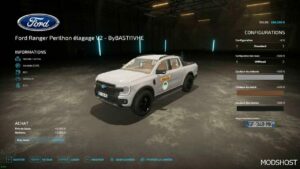 FS22 Ford Car Mod: Ranger Wild Trak 2023 Perilhon Elagage V1.1 (Image #3)