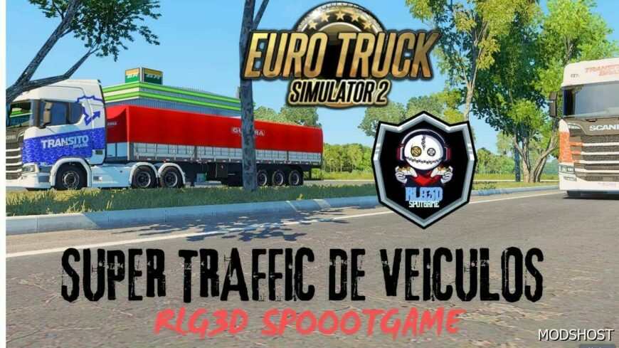 ETS2 Mod: Rlg3D BR Vehicle Traffic 1.50 (Featured)