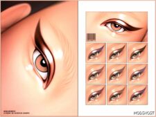 Sims 4 Eyeliner Makeup Mod: with EYE Gloss N343 (Featured)