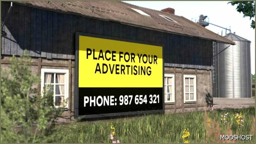 FS22 Mod: Placeable Billboards Pack (Featured)