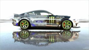 GTA 5 Ford Vehicle Mod: 2019 Ford Mustang GT Formula Drift Monster Energy (Image #3)