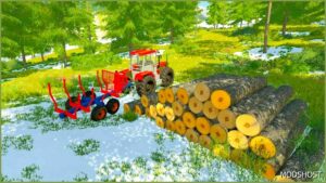 FS22 Trailer Mod: LOG Bunk Rust Edition (Image #2)