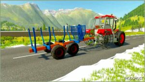 FS22 Trailer Mod: LOG Bunk Rust Edition (Image #5)