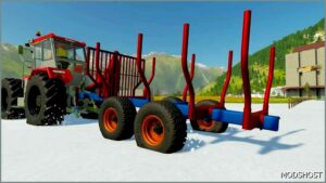 FS22 Trailer Mod: LOG Bunk Rust Edition (Image #6)