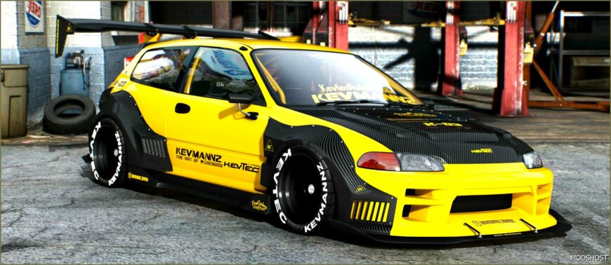 GTA 5 Honda Vehicle Mod: Civic EG6 Kevmannz (Featured)